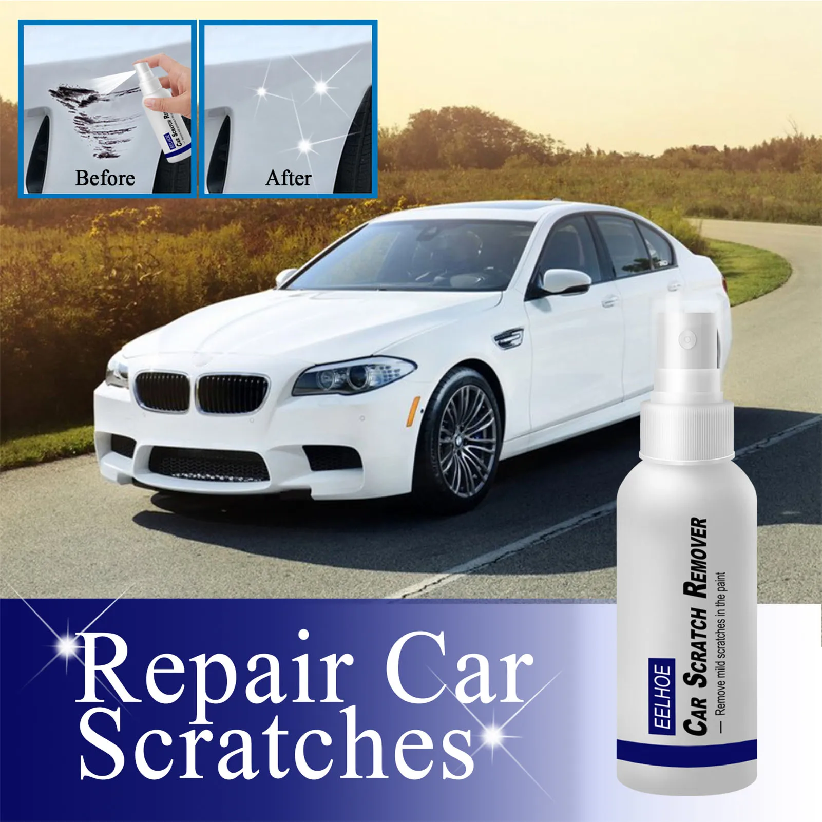 

Car Scratch Remover Anti Scratch Spray Car Crystal Coating Ceramic Coat 30ml/50ml/100ml Auto Body Care Liquid Car Accessories