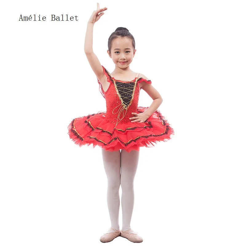 

17052 Sparkling Red/Pink Sequin Bodice Ballerina Dance Costumes Ballet Tutu Girls/Adult Ballet Stage Dance Tutu