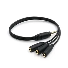 3.5mm 3 Way Port Aux Multi Headphone Earphone Audio Splitter Adapter 3.5mm Jack HUB Splitter Audio Cable 1 Male to 3 Female 