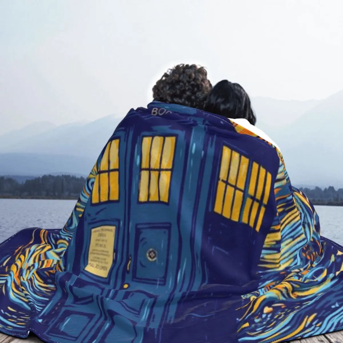 Ультрамягкое одеяло из микрофлиса Starry Blue Box