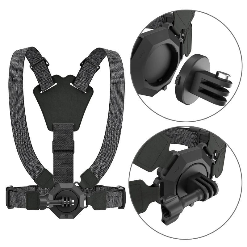 

for Insta360X3 Magnetic Mountable Vlog Chest Harness Backpack Clamp Holder