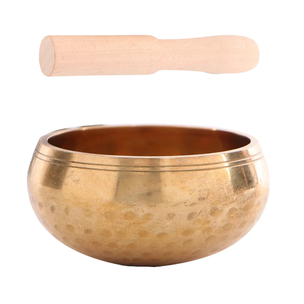 

1 Set Singing Bowl Yoga Meditation Sound Bowl Sound Bowl with Wood Rod