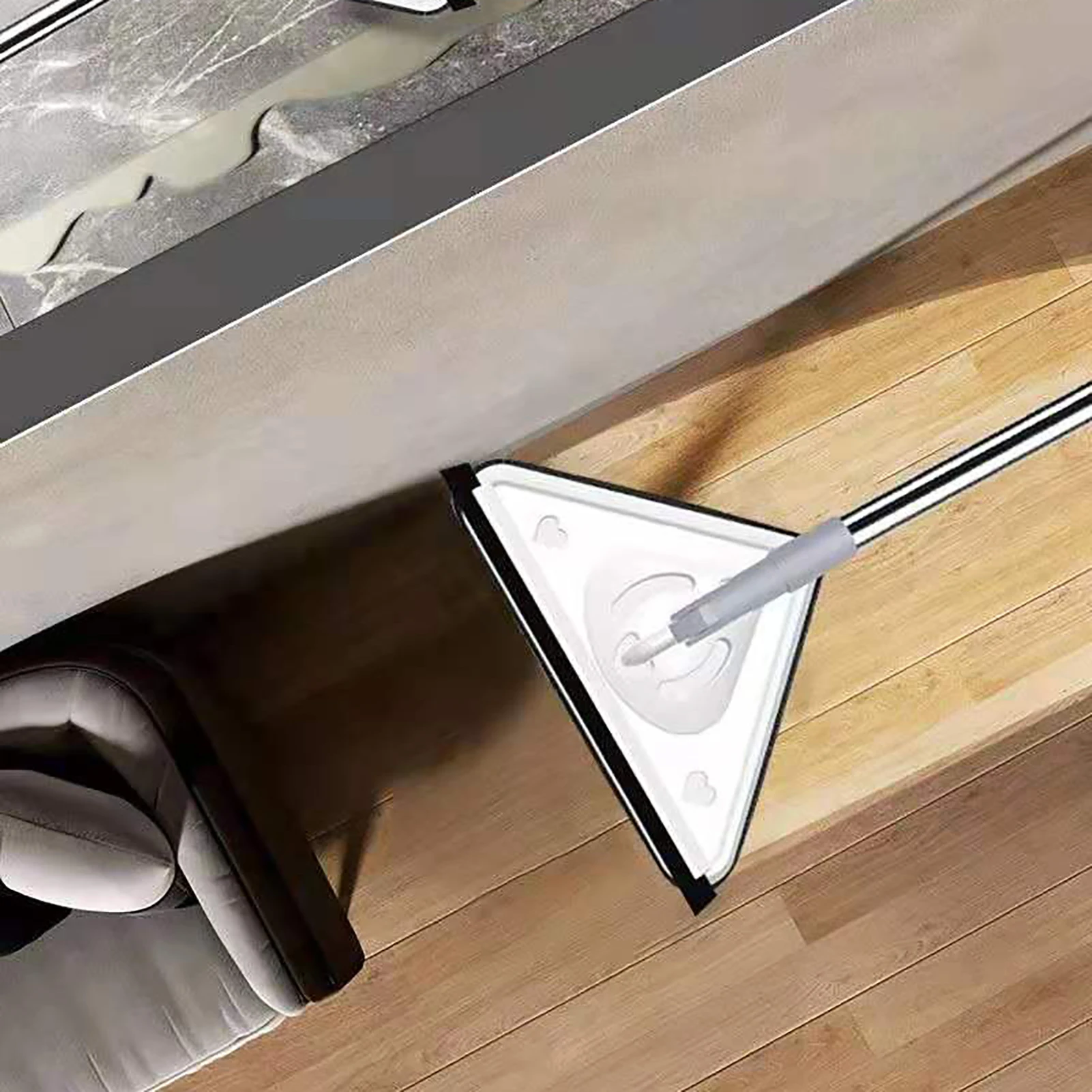 

Швабра треугольная для мытья окон, вращающаяся на 360 градусов, регулируемая, с длинной ручкой