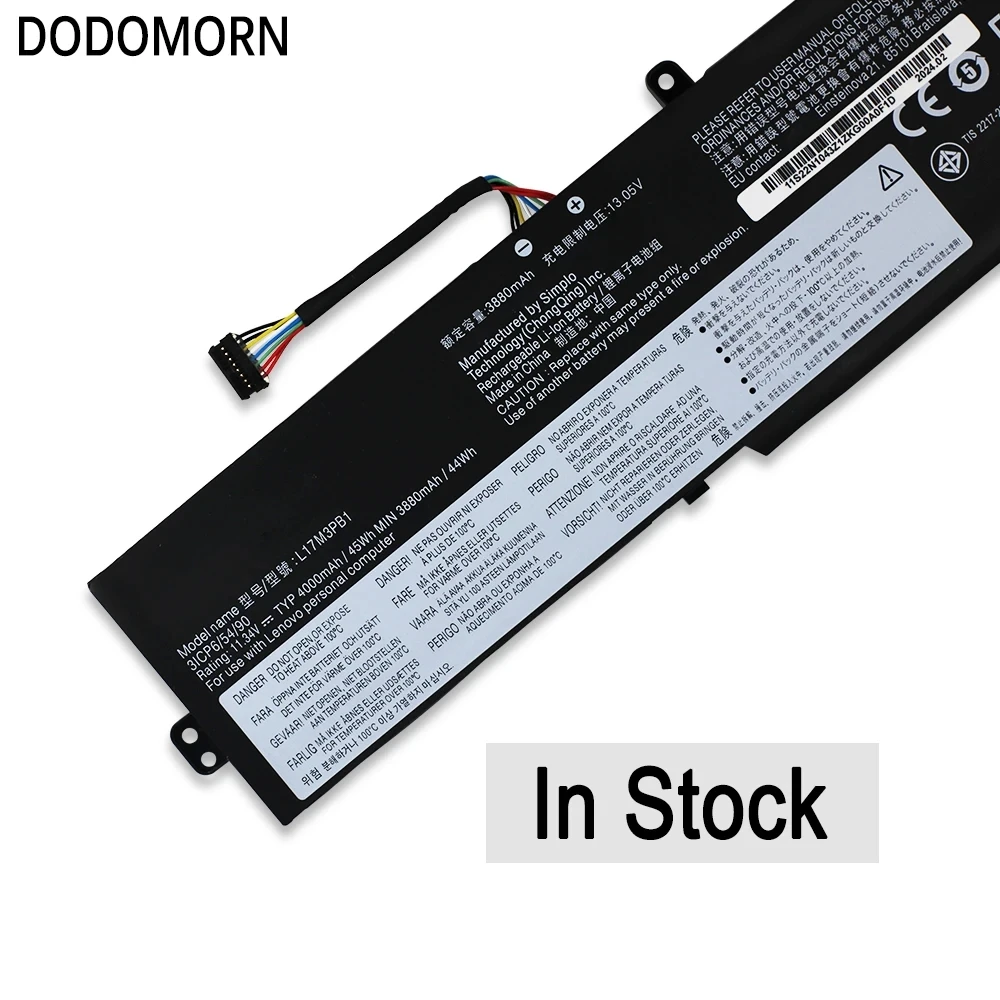 Новый аккумулятор для ноутбука L17M3PB1 Lenovo IdeaPad 330G 330-15ICH 330-17ICH серии 4000 мАч 45 Втч L17C3PB0