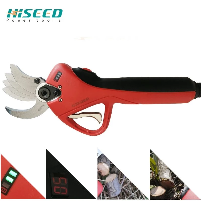 

HISEED Electric Pruner Lithium-Ion Pruning Shear Efficient Fruit Tree Bonsai Branches Cutter Landscaping