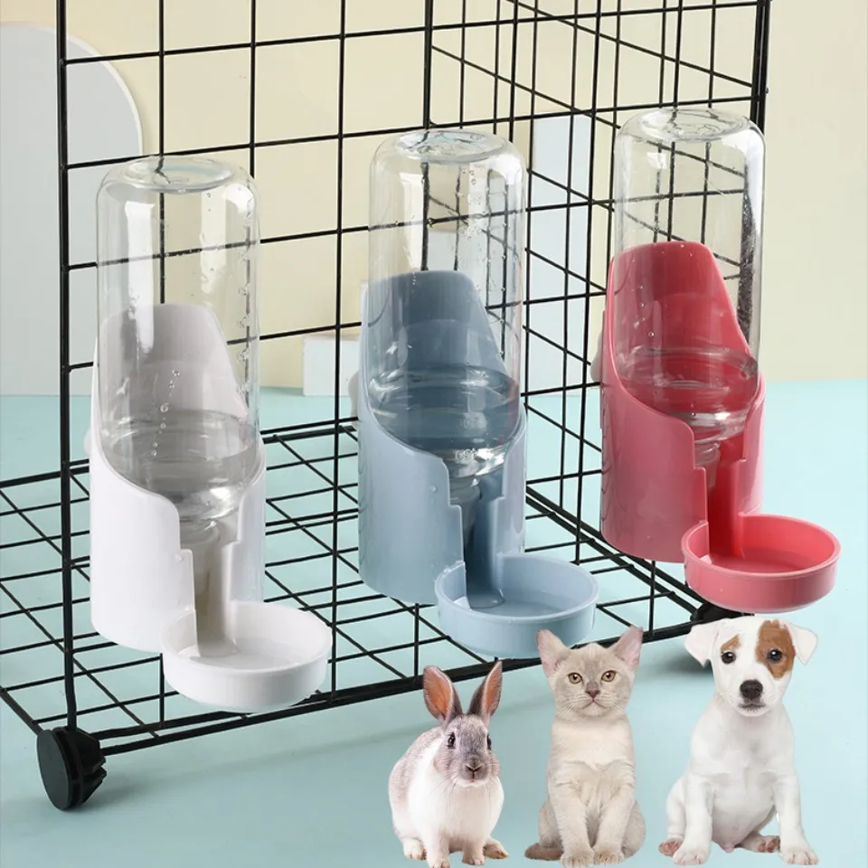 

Dog Cage Hanging Automatic water Feeder Large Capacity Kitten Puppy Rabbit Feeding Bowl Water Drinker Pets Supplies water bottle