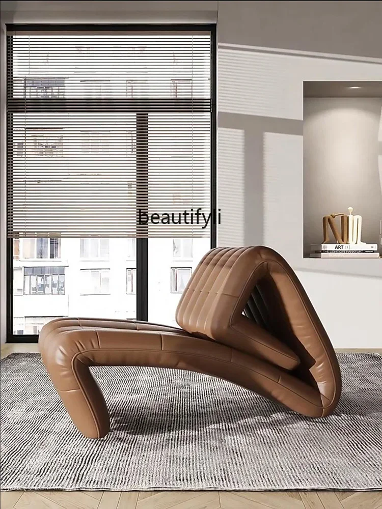 Итальянский минималистичный современный складной шезлонг функциональный стул