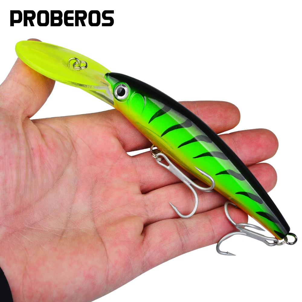 Фото 1PC 32g 50g 75g Big Floating Minnow Fishing Lure Bait Long Casting Saltwater Sea Bass Lures Hard Bait Minnow Fishing Tackle №1