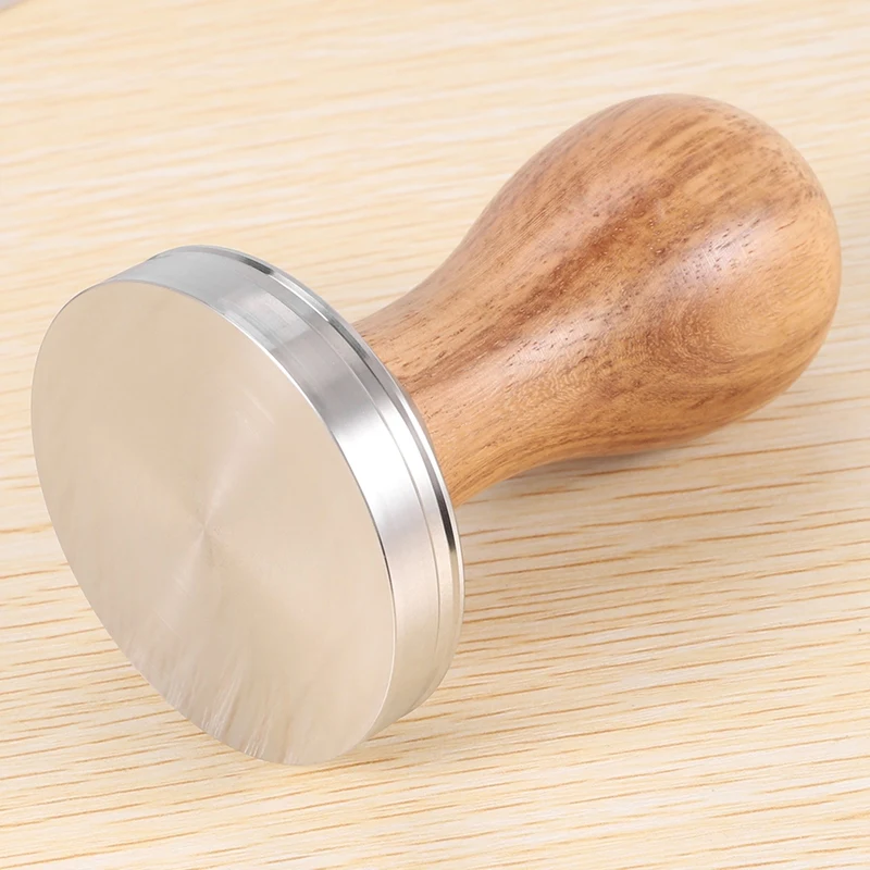 

Espresso Tamper,Coffee Tamper Made Of High Stainless Steel And Real Wood Handle,Barista Tamper Including Tamper Mat