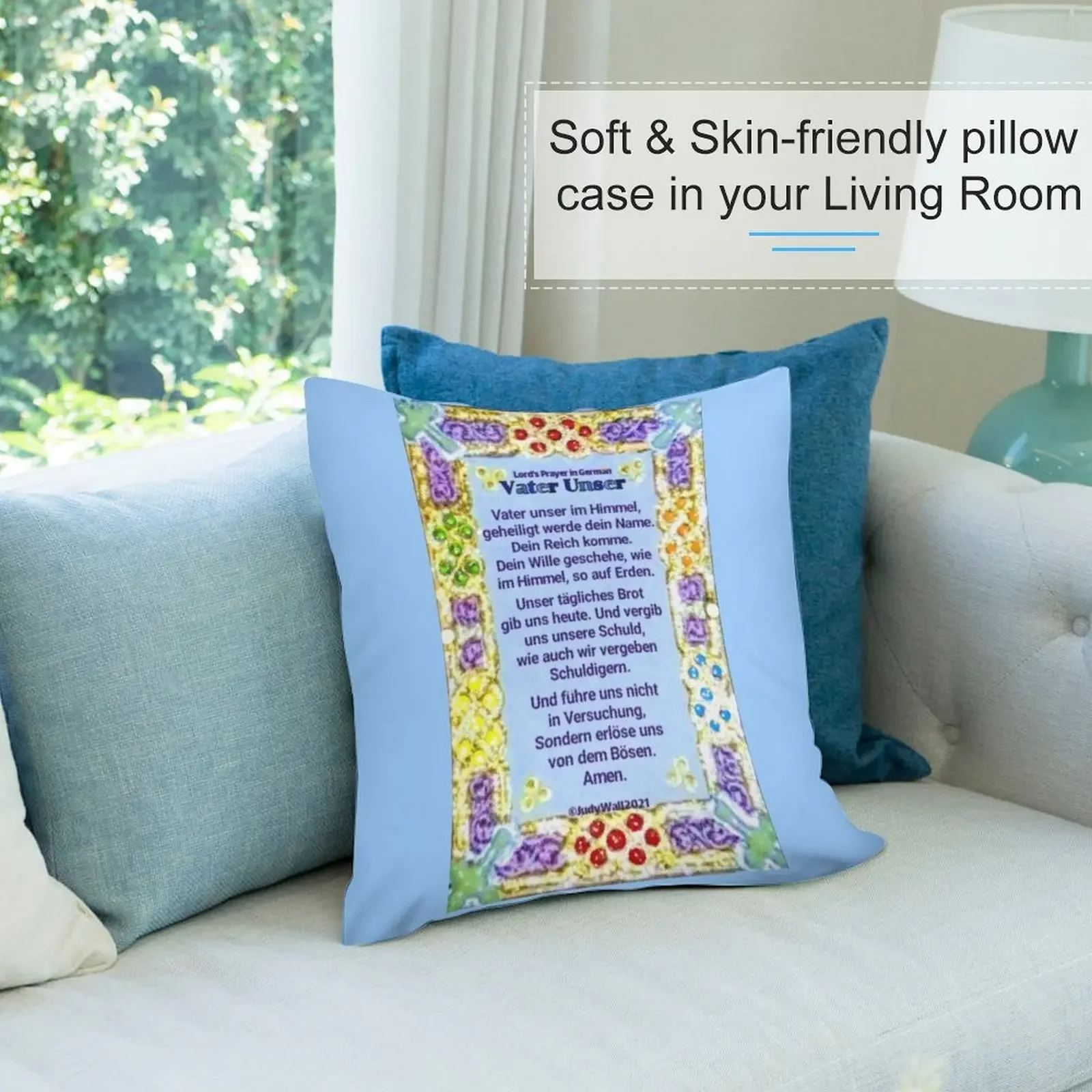 Немецкая Lord's Prayer Vater Unser декоративная подушка рождественская подушки для