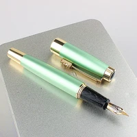 golden dragon clip fountain pen elegant retro design fine nib ink pens for writing office business signature school a6257