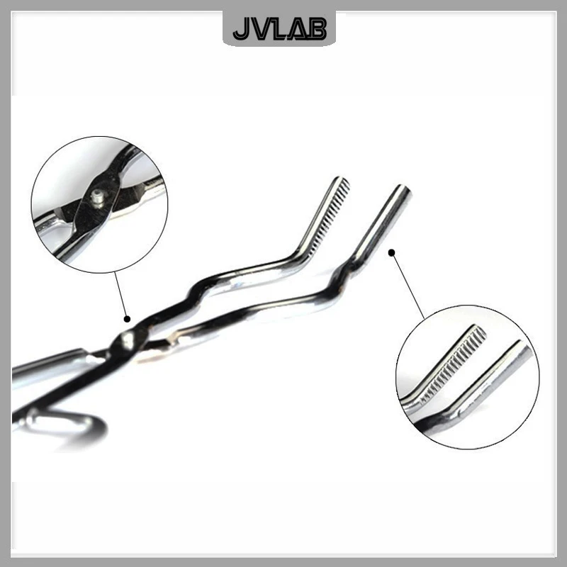 Хромированные щипцы для тигеля зажим графитовой плавильной печи плоскогубцы