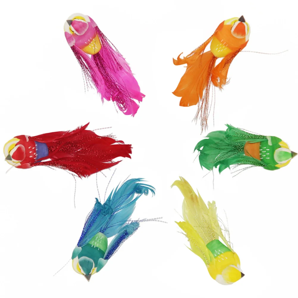 

Bird Birds Artificial Christmas Ornament Decoration Clips Branch Table Landscape Miniature Tress Decor Ornaments Decorative