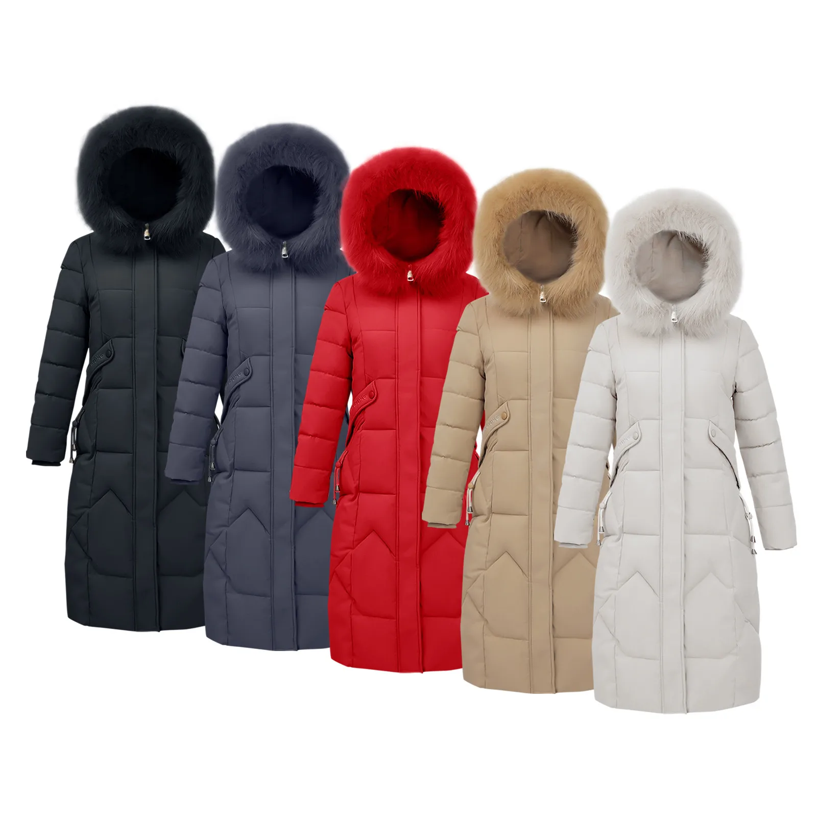 

Detachable Thinner Jacket Padded Jacket Waist Mid-length Cotton-padded Tie Women's Overcoming 2020 warm casual clothes vestidos