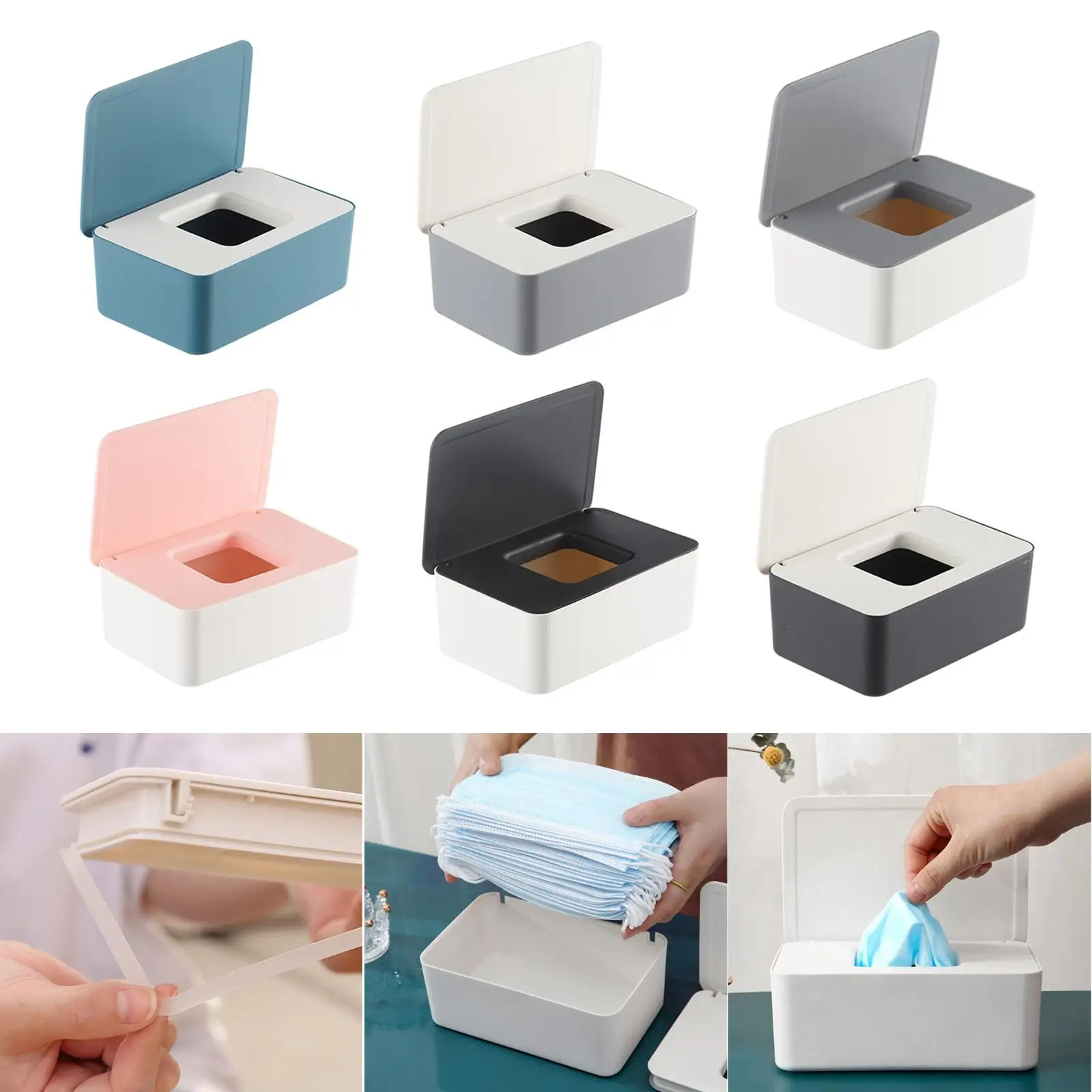 Портативный диспенсер для маски лица с крышкой контейнер хранения салфеток