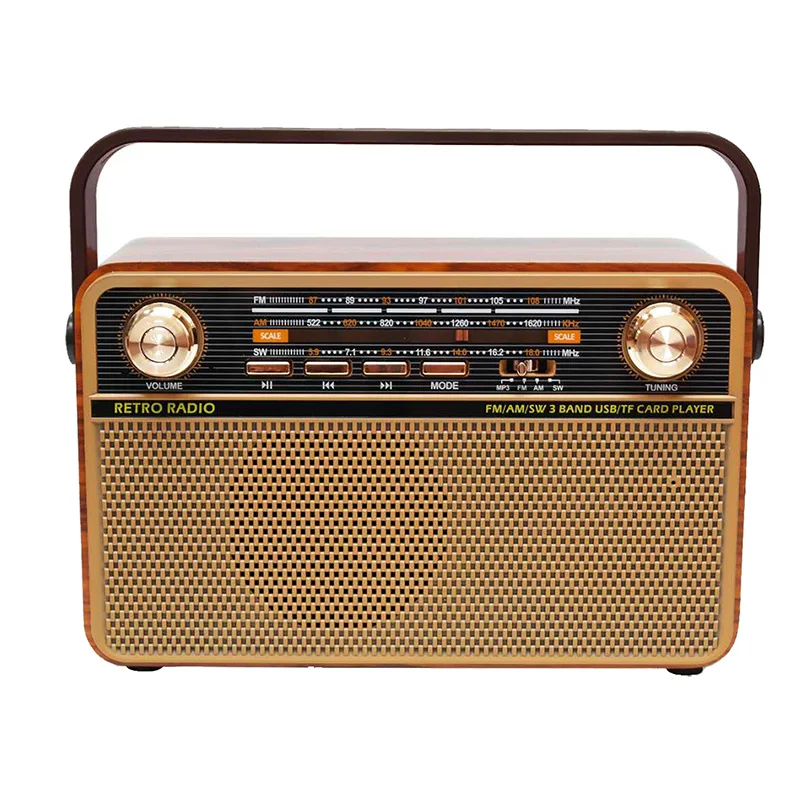 Fm Am Sw Multiband Radio Aux Tf Usb Outdoor Speakers