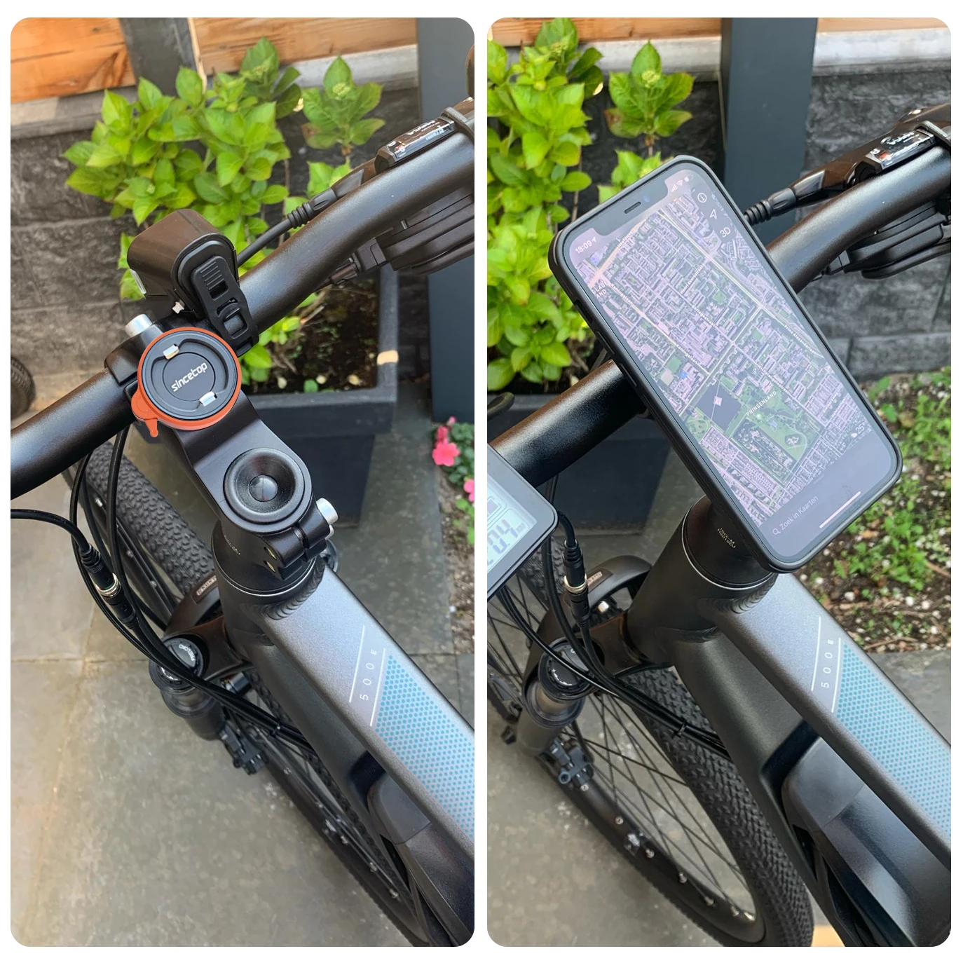 Bike Phone Holder,Bicycle Stem CellPhone Mount,Universal Aluminum MTB Road Bike Cycling Phone Clamp,Quick Attach/Detach,Lock