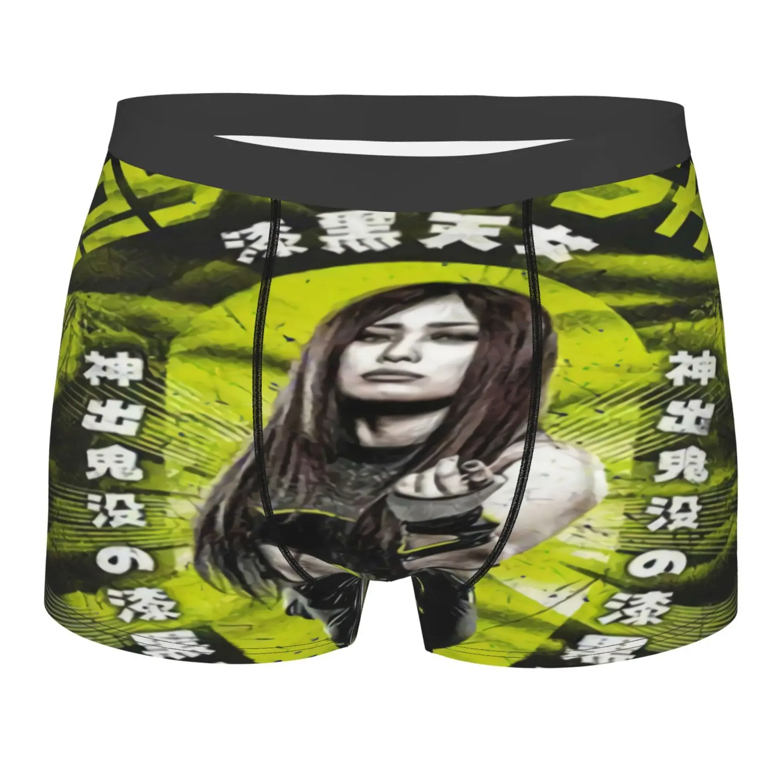 

Io Shirai Lost In The Sky Men's Panties Polyester For Guys Sexy Underwear Men Long Men Polyester Men Green Man Undrewear Men's