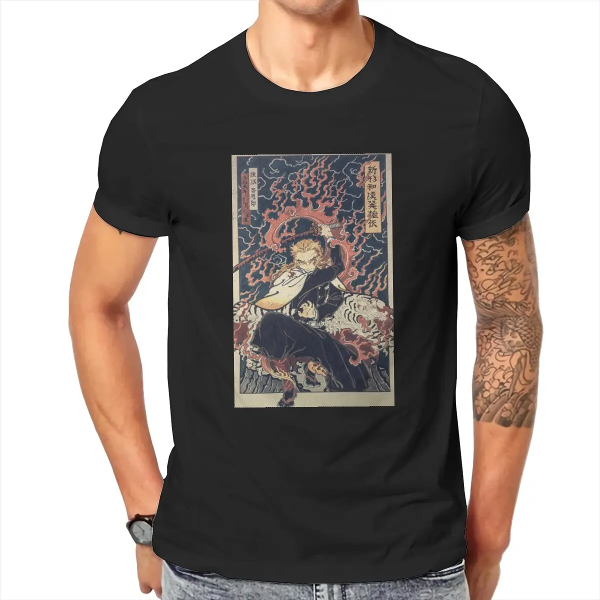 

Funny Demon Slayer Kimetsu No Yaiba T-Shirt Men Cotton T Shirt Japan Anime Manga Tanjiro Short Sleeve Tees Birthday Present Tops