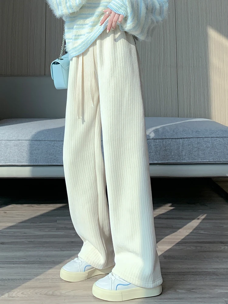 Женские теплые спортивные штаны на подкладке из шерпы флисовые брюки зимние