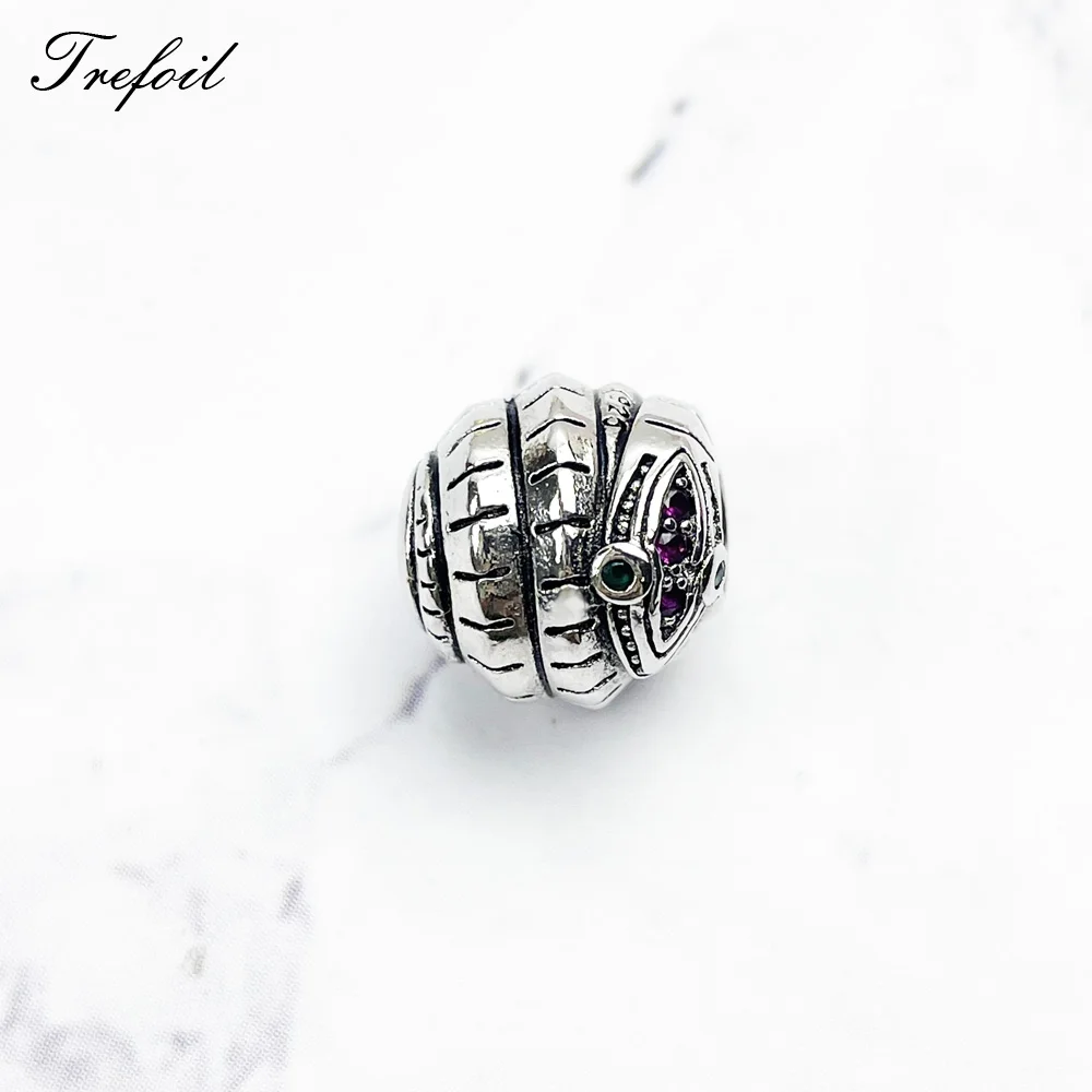 Волшебные бусины кошка змея ящерица яблоко капля воды серебро 925 пробы золотые