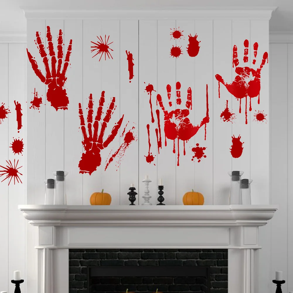 4 шт. наклейки на окна и стену