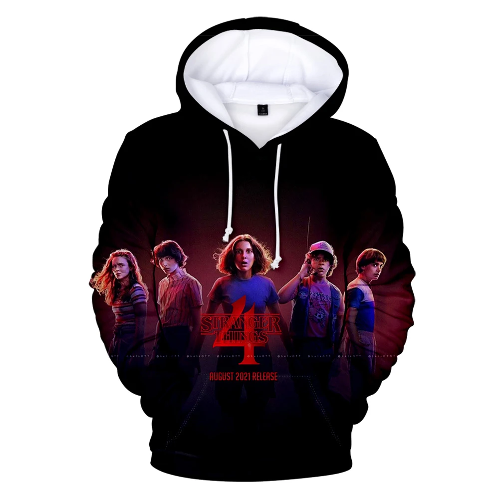 

Stranger Things Season 4 Hoodie Cosplay Casual Clothes Fashion Men/women Long Sleeve Hoody Kawaii Kid Pullover Simple Sweatshirt