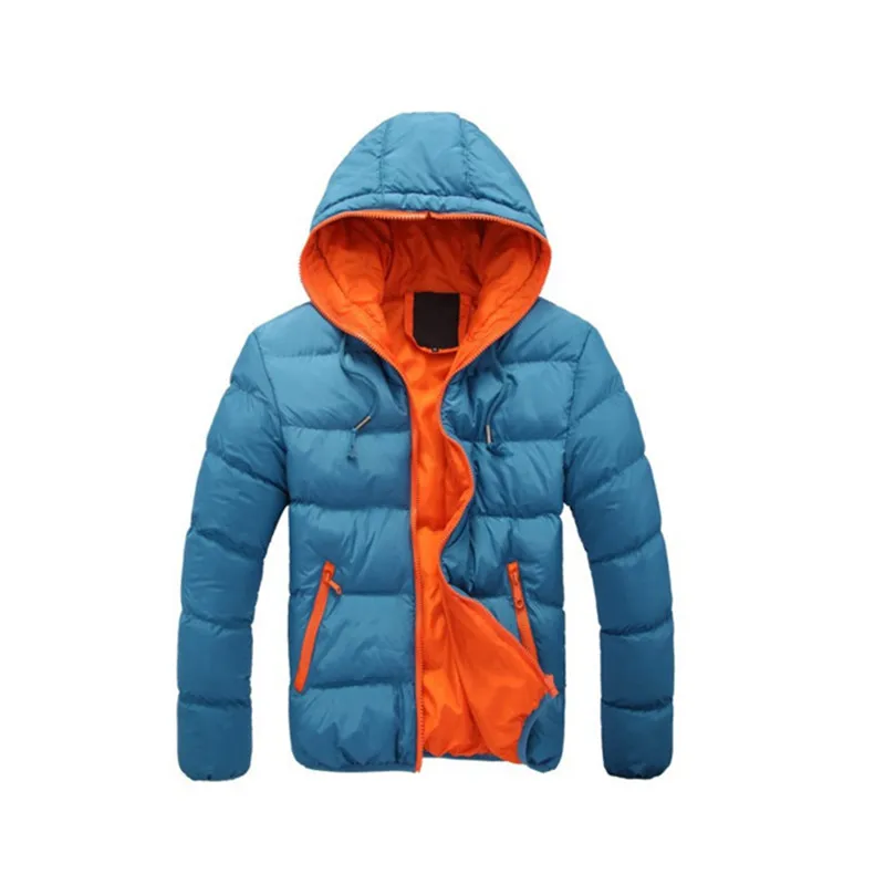 New Men's Hooded Cotton Coat Thickened Warm Short Cotton Coat