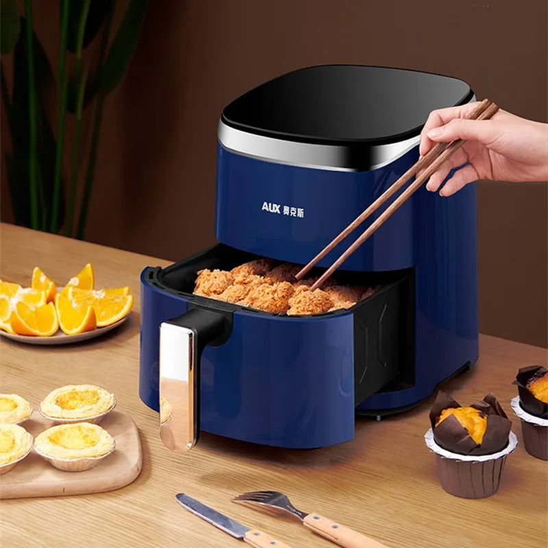 

Air Fryer 4.5L Capacity Smart Timing Touch Screen Multi-function Electric Fryer Low-fat Chip Maker Non-stick Pan