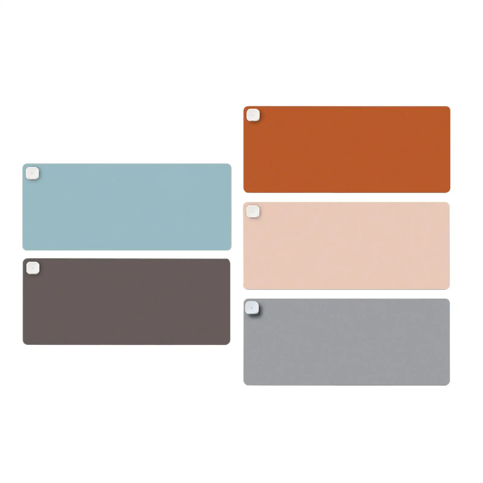 

Heated Desk Mat PU Leather Auto Shut Off Shock Absorption Touch Control Foot Warmer Gaming Mouse Pad for Winter Desktop