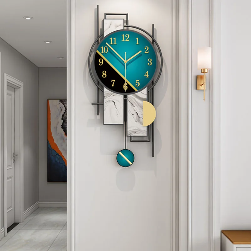 

Nordic Luxury Wall Clock Quiet Quartz Movement Large Wall Clock Room Decor Aesthetic Home Design Horloge Murale Decor HX50NU