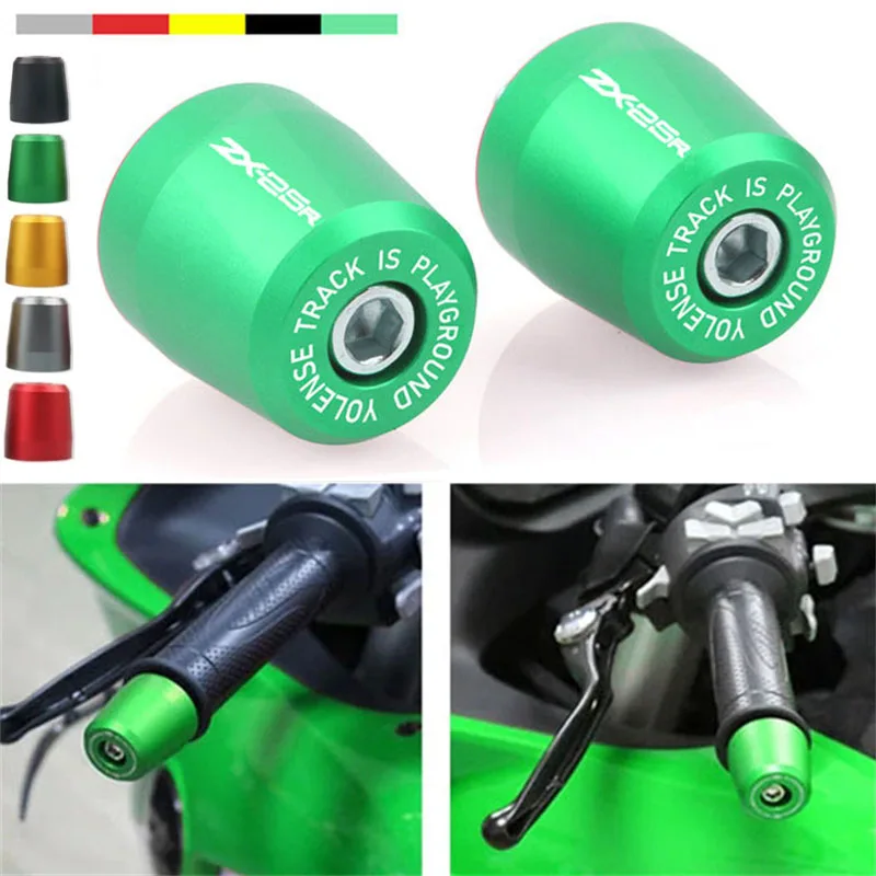 

For KAWASAKI ZX-25R ZX25R ZX 25R Motorcycle CNC End Plug Slider Handlebar Grips Ends Caps Cover