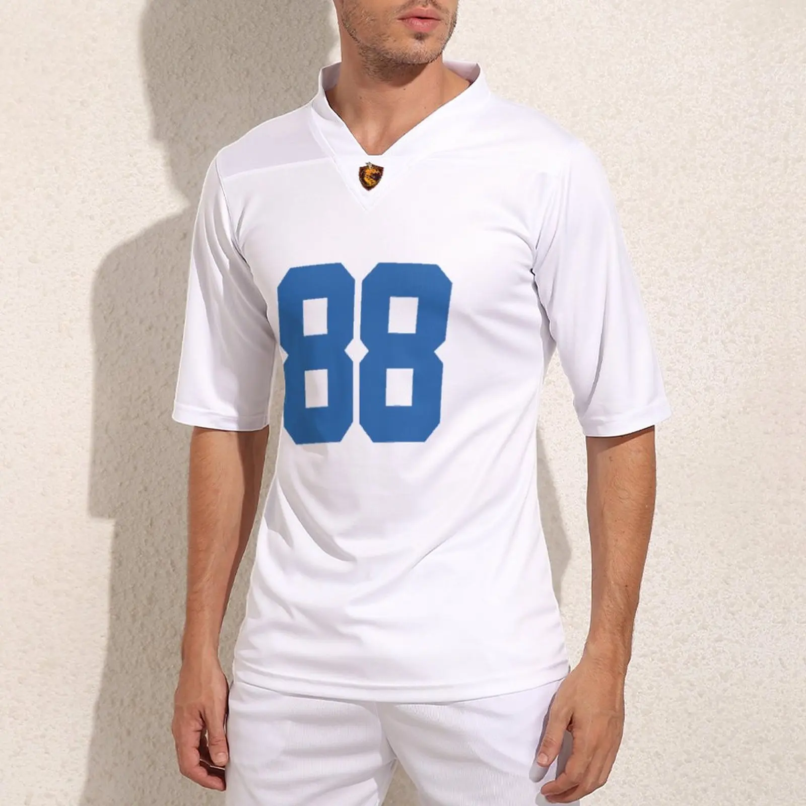 

Personalization Dallas No 88 White Football Jerseys Retro Man Rugby Jersey Workout Customized Rugby Shirt