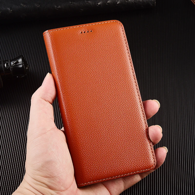 

Lychee Pattern Luxury Leather Wallet Phone Case For Asus Zenfone 6 7 Pro 8 Flip ZS630KL Magnetic Flip Cover