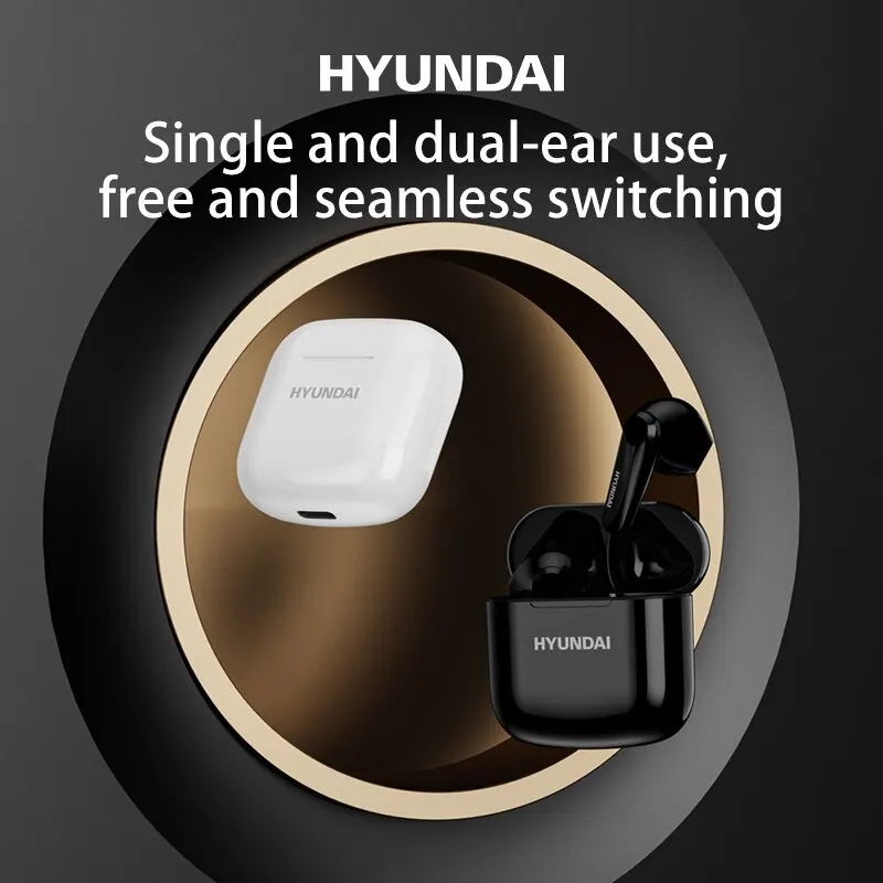 Bluetooth-наушники Hyundai HY-T14 TWS со звуком Hi-Fi игровая гарнитура с низкой задержкой