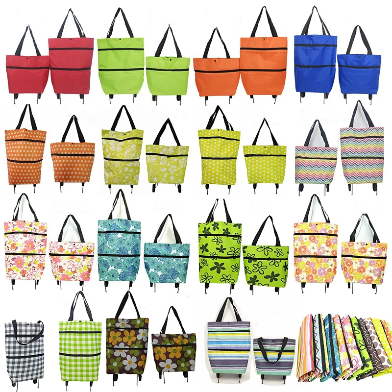 

Wheel Bag Household Shopping Bag Tugboat Bag Vegetable Cart Driver Supermarket Stretch Shrink Bag Folding Tugboat Bag Can Be Add