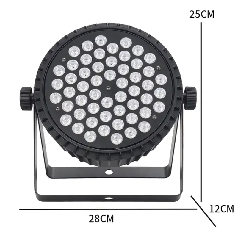 Фото Светодиодный прожектор 54x3W Full Color LED Flat Par с эффектом заливающего света, для дискотек, баров, клубов, вечеринок, свадеб, концертов, DMX512, сценическое освещение, световое оборудование для мероприятий и шоу. №3
