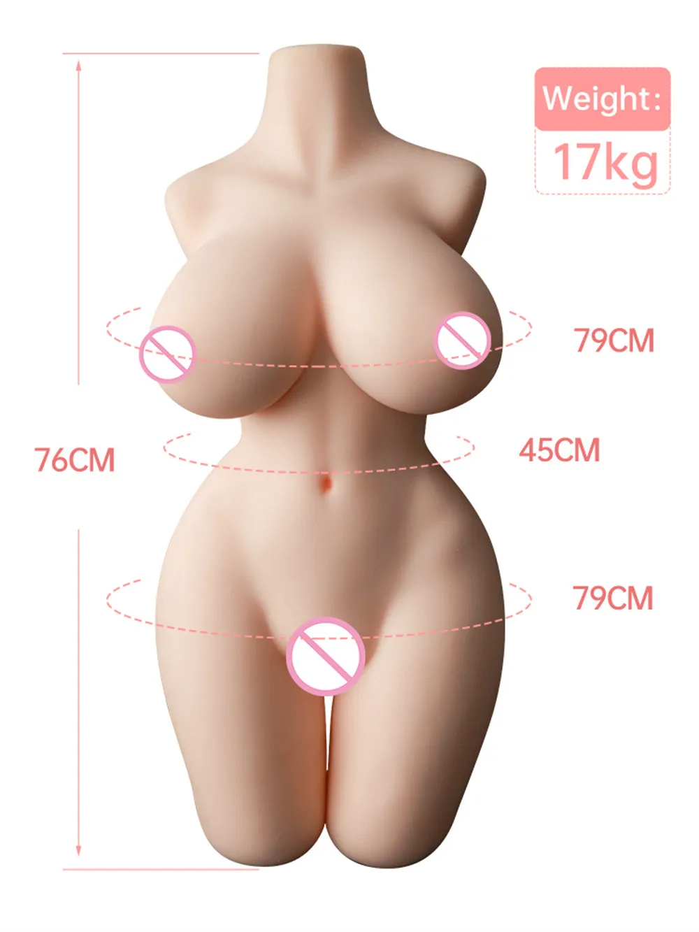 17 кг куклы для интима на половину тела торс Реалистичная кукла Вагина большая