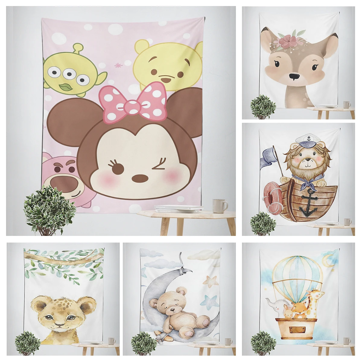 

Домашние украшения, современный декор для комнаты в скандинавском стиле, настенный гобелен в эстетике для спальни, настенный большой тканевый гобелен