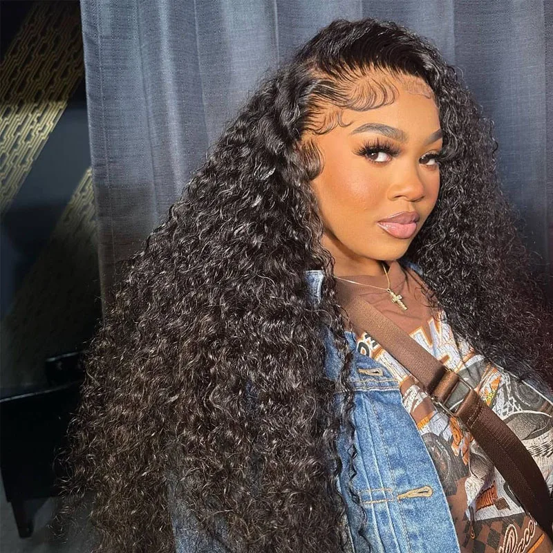 

13x6 Hd Lace Frontal Wig 13x4 Deep Wave Front Brazilian 360 Pre Plucked Wigs For Women 30 Inch Water Wave Curly Human Hair Wig