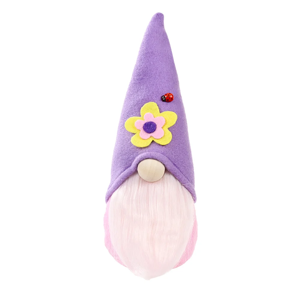 

1Pc Gnome Plush Spring Flower Faceless Creative Present Festival Gift Table Decoration