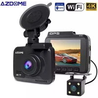 azdome gs63h car dash cam 4k 2160p hd dash camera dual lens built in gps dvr recorder dashcam with wifi g sensor loop recording