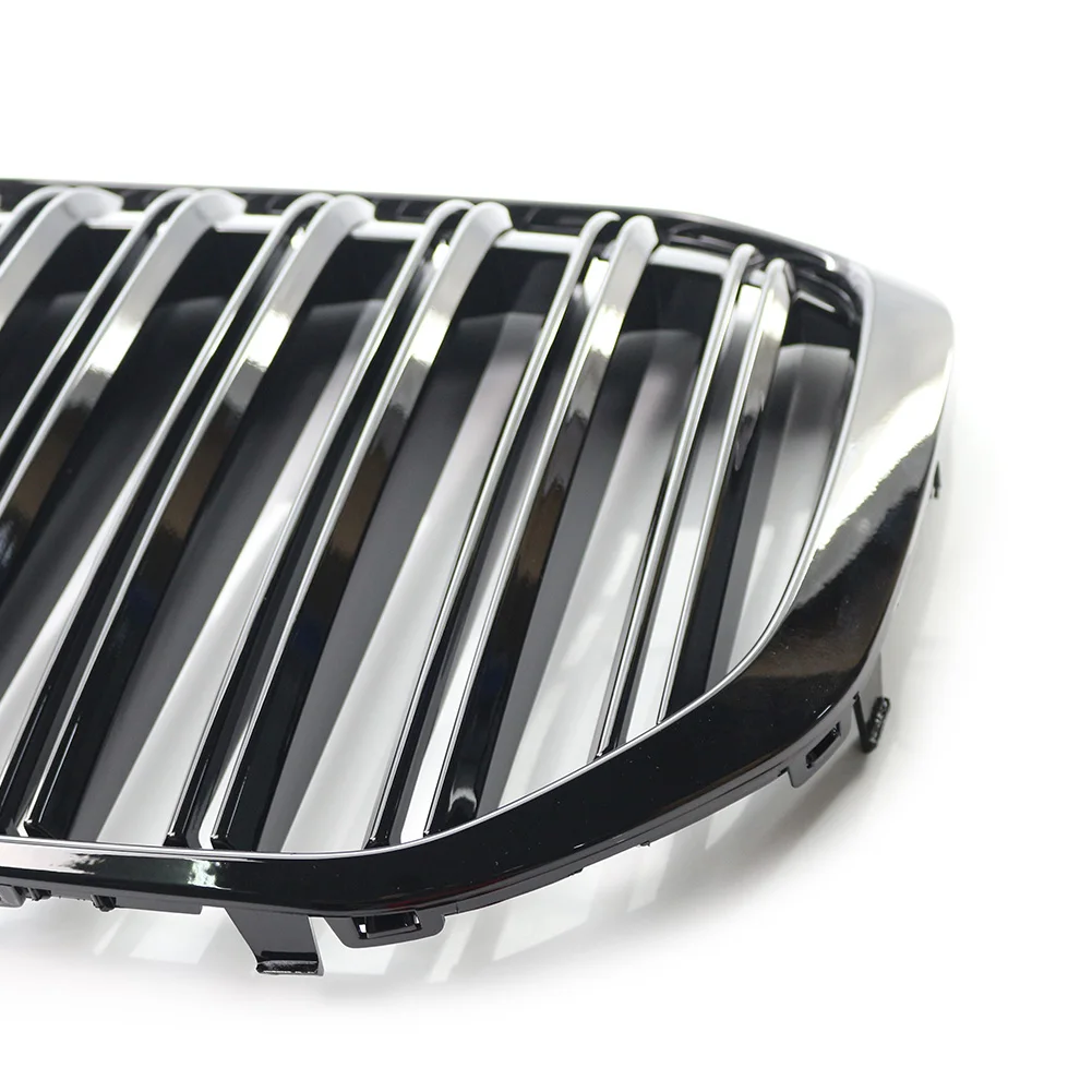 Глянцевый черный автомобильный передний бампер сменная решетка для почек