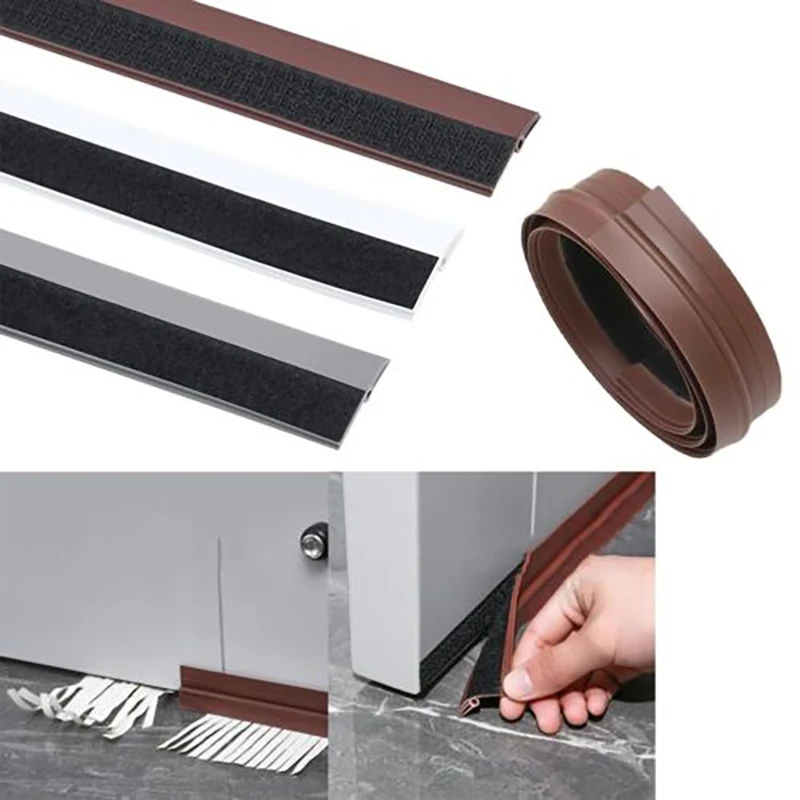 

Self Adhesive Door Sweep Draft Stopper Weather Stripping Under Door Seal Strip Insulation for Weatherproof Soundproof Tape For