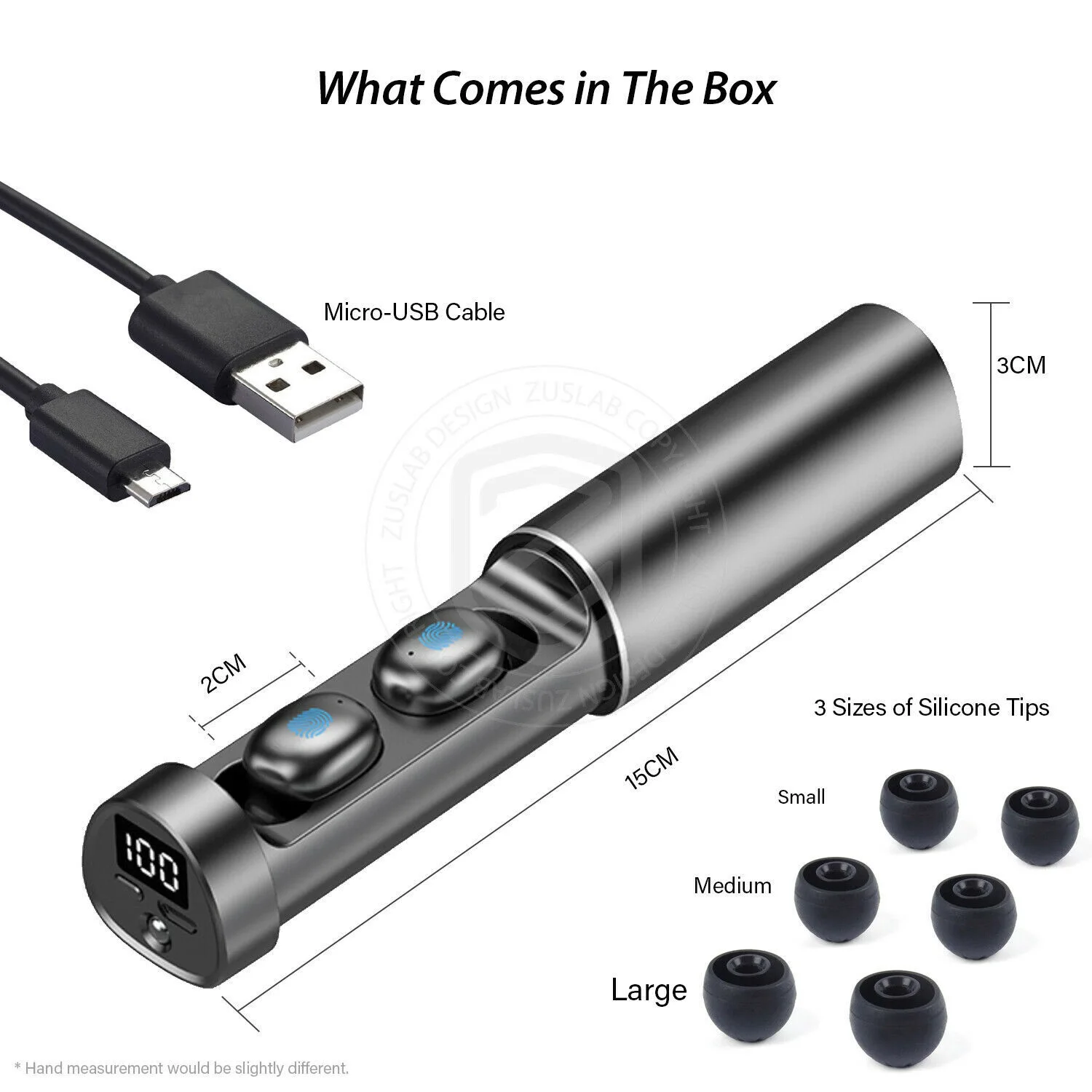 

Wireless Bluetooth Earphones Headphones Earbuds Waterproof LED Display for Apple