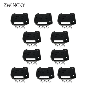 ZWINCKY Hot 10Pcs 18V Battery Mounts Storage Stand Holder Slots Shelf Rack Stands for Makita BL1860B in USA (United States)