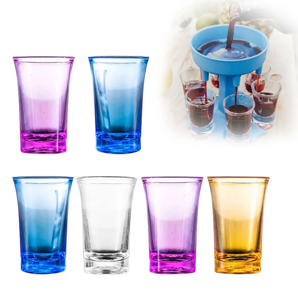 

6Pcs 1.2-Ounce Shot Glass Heavy Base Shot Glass Set Party Bar Whiskey Shot Glass