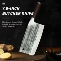 7 5inch bone knife full tang forged chef knife high carbon stainless steel knife cleaver machete fixed outdoor cooking knive