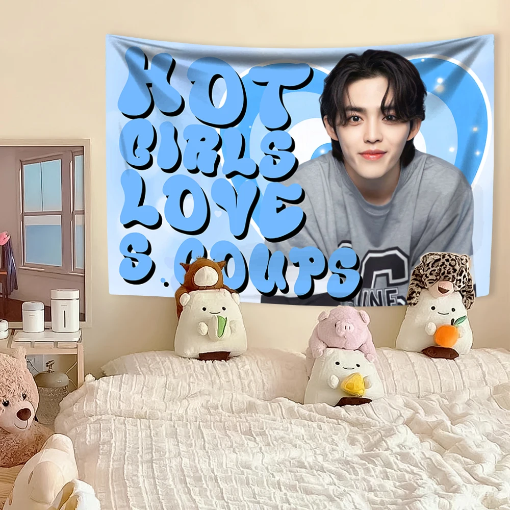 Kpop певица гобелен S-Scoups домашний декор настенный фон для спальни в общежитии