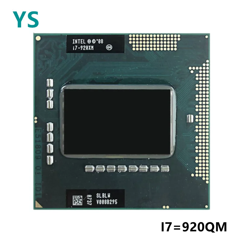

Feer Shipping Intel Core i7-920XM SLBLW 2.0 GHz Quad-Core Eight-Thread CPU Cache 8MB 55W Socket G1 / RPGA988A
